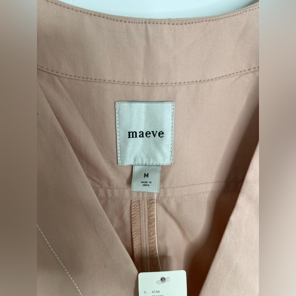 Anthropologie The A-Line Mini Dress in Neutral Size Medium NWT - Picture 7 of 13